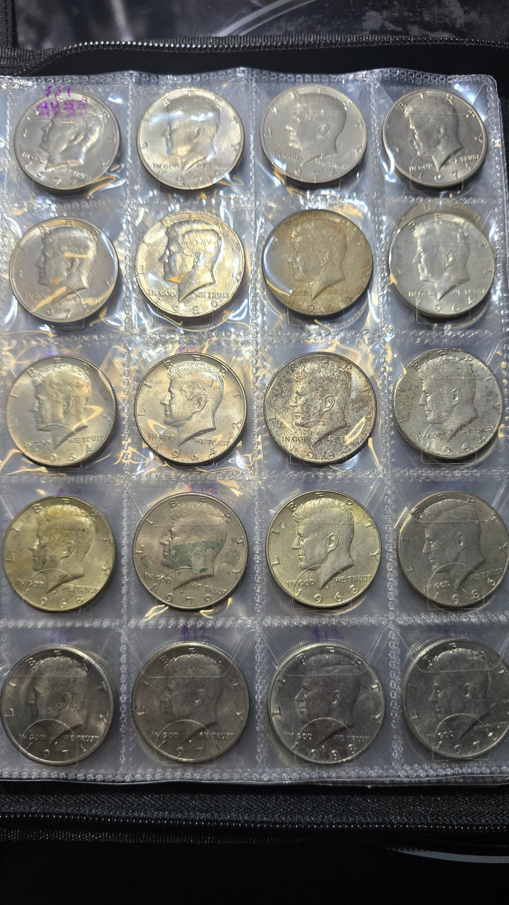 Green Coin Book with 2 inch cut