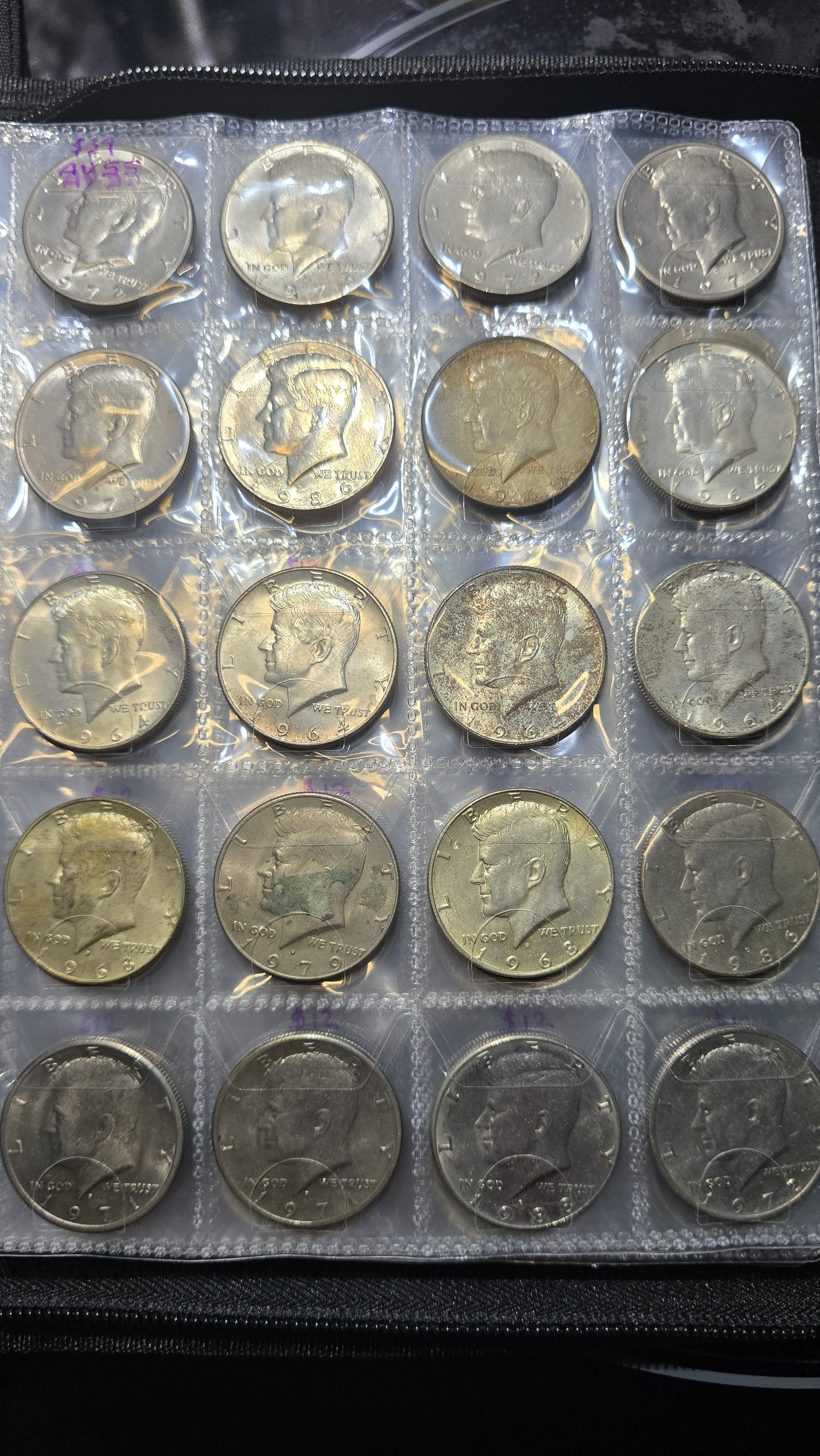 Green Coin Book with 2 inch cut