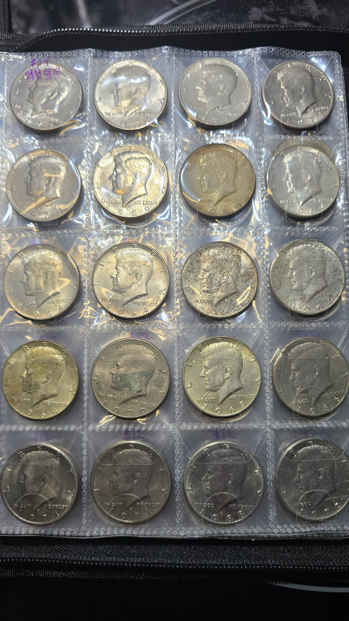 Green Coin Book with 2 inch cut