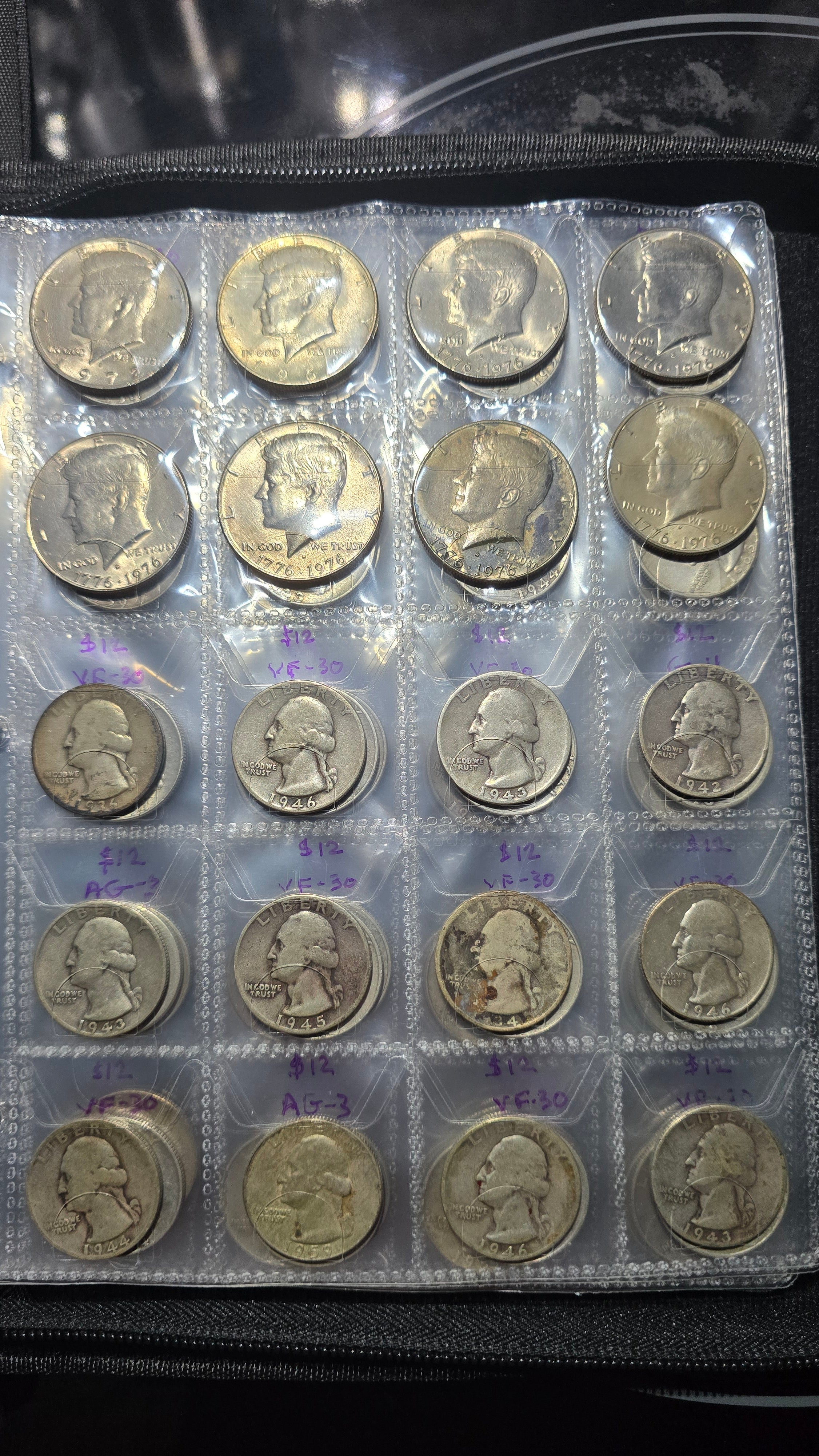 Green Coin Book with 2 inch cut