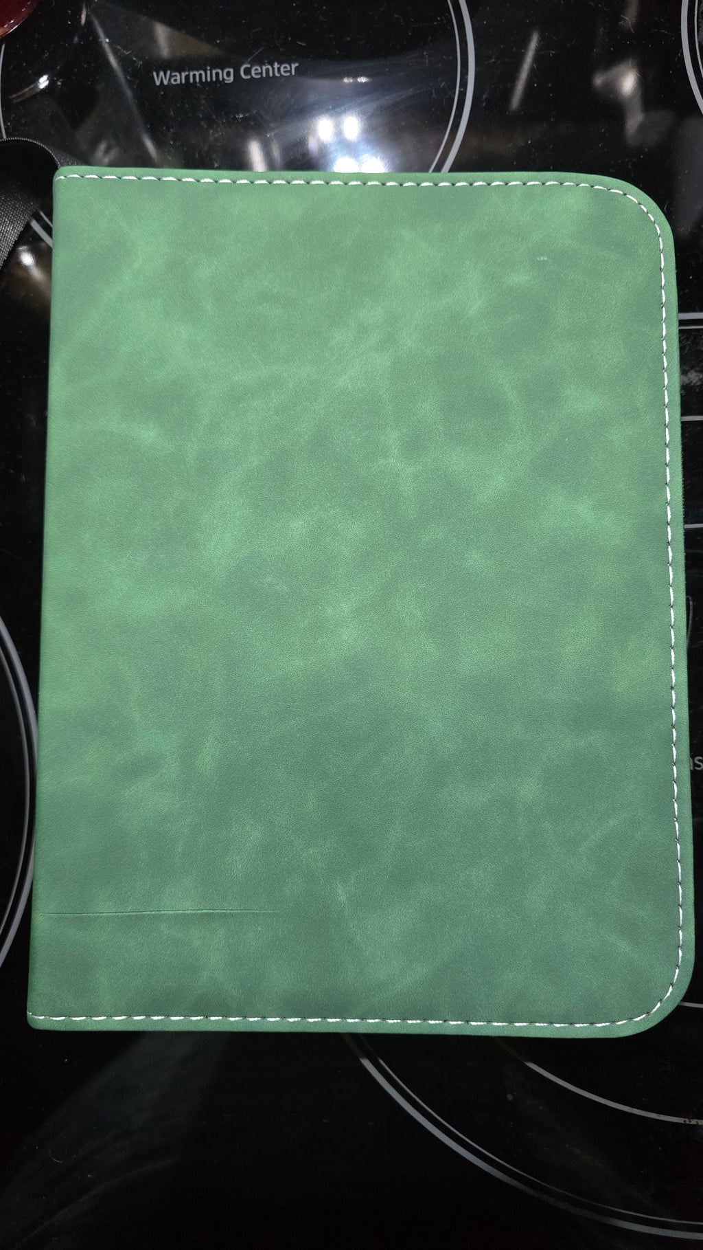Green Coin Book with 2 inch cut