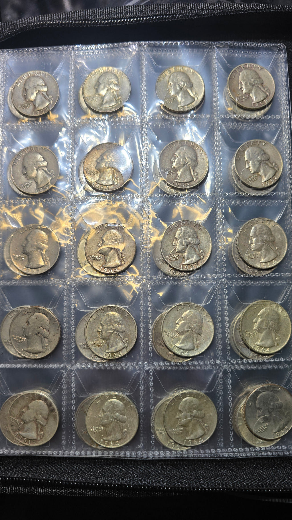 Green Coin Book with 2 inch cut