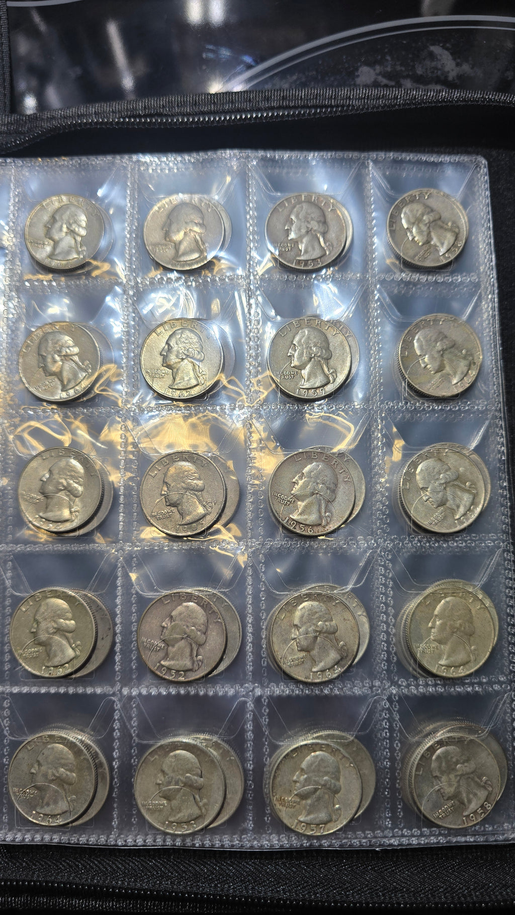 Green Coin Book with 2 inch cut