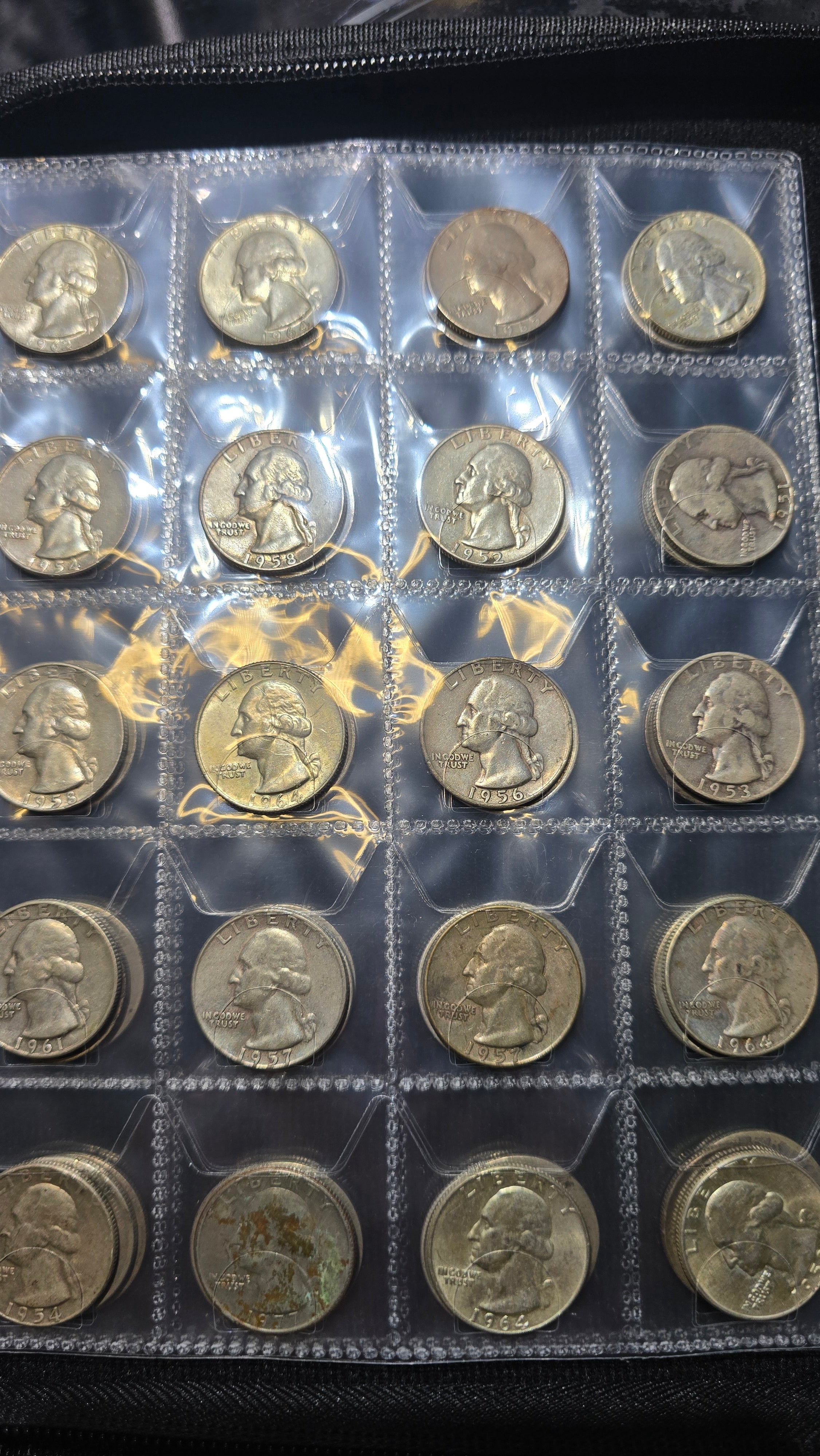 Green Coin Book with 2 inch cut