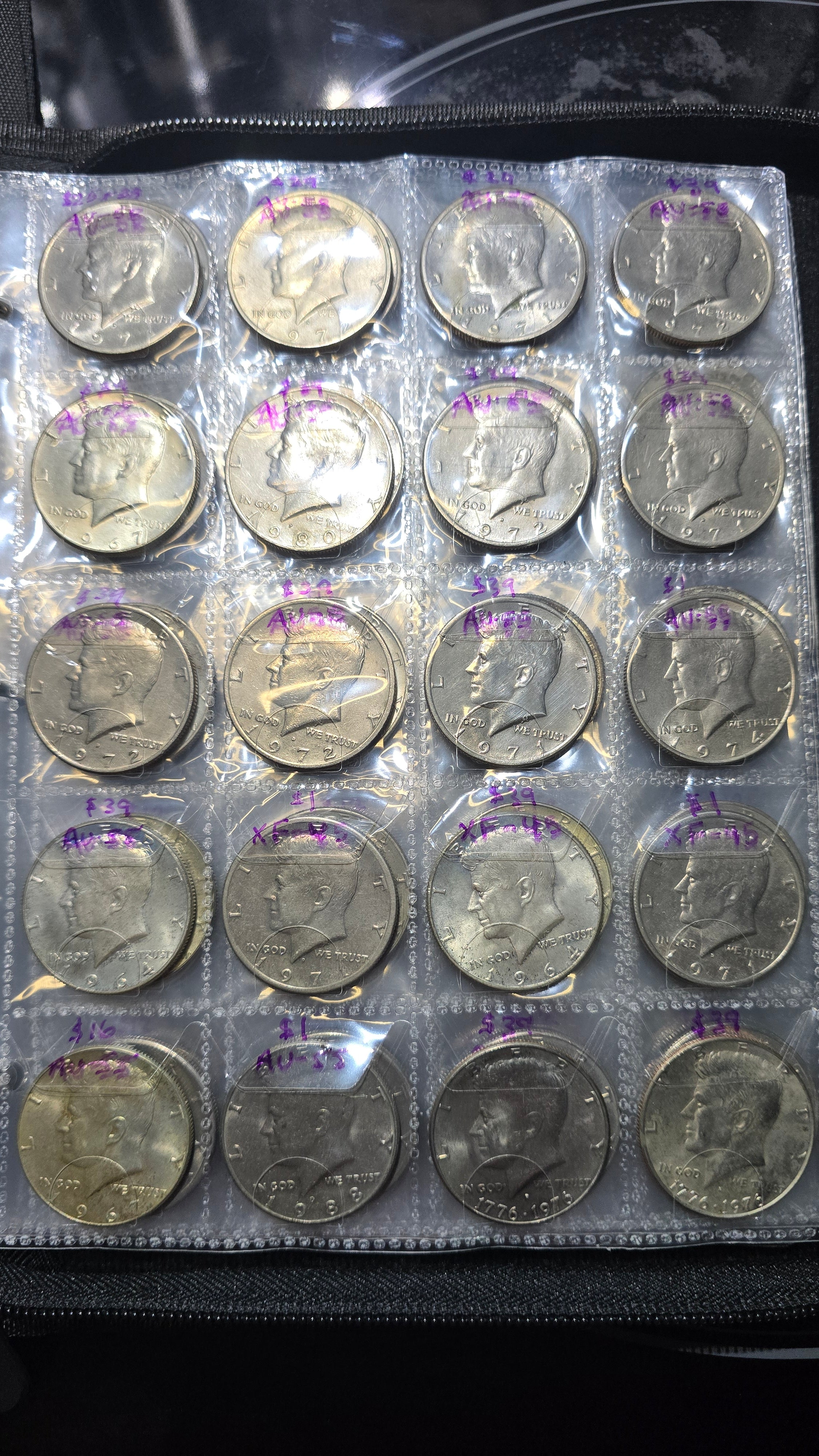 Green Coin Book with 2 inch cut