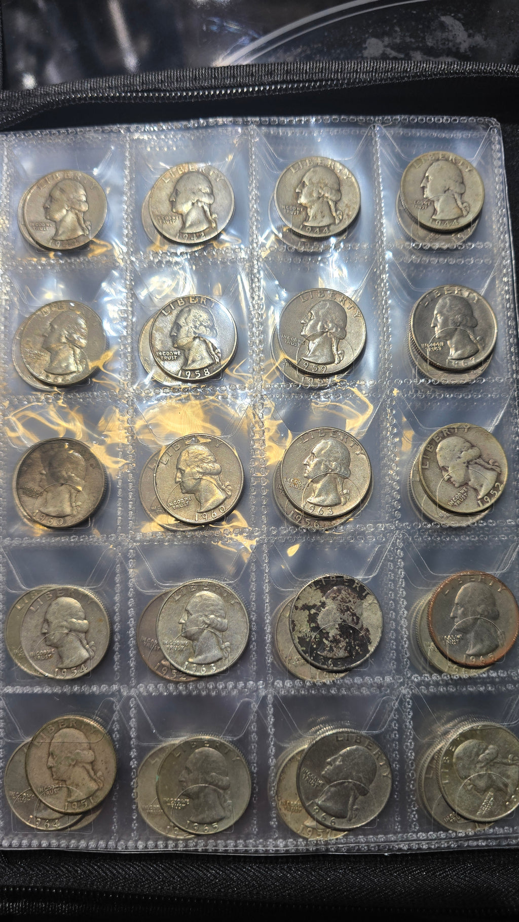 Green Coin Book with 2 inch cut
