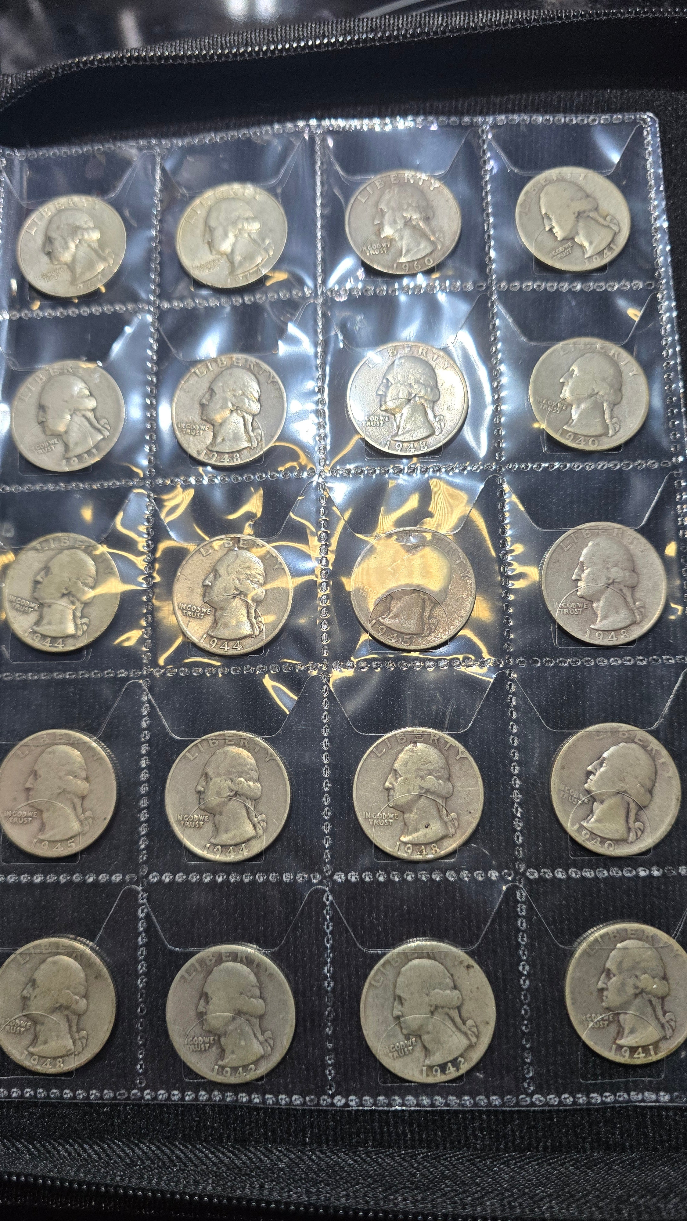 Green Coin Book with 2 inch cut